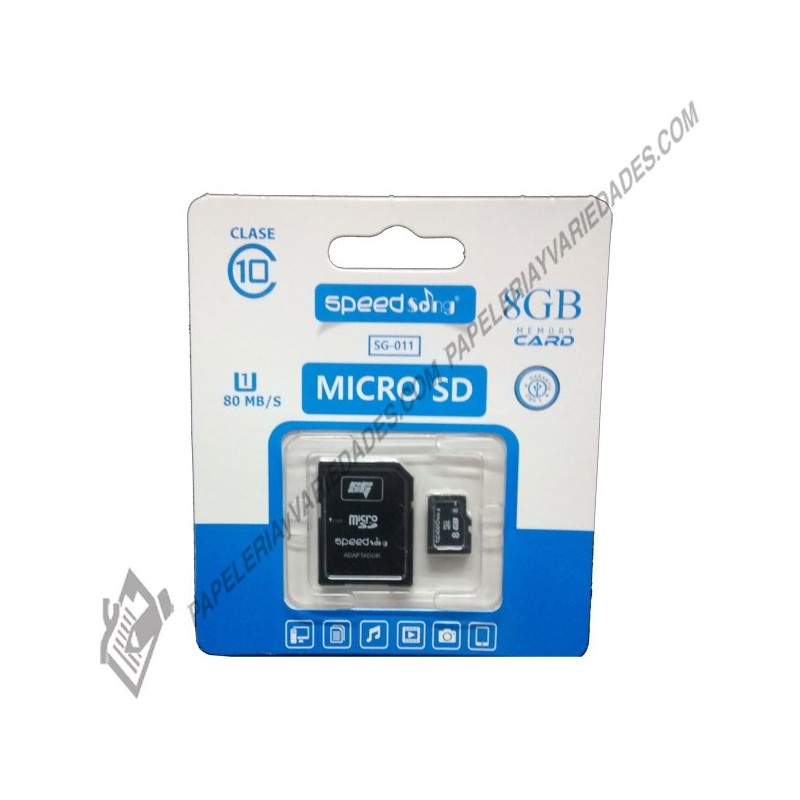 Memoria micro SD 8Gb clase 10