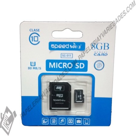 Memoria micro SD 8Gb clase 10