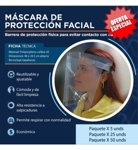 Mascara de proteccion facial
