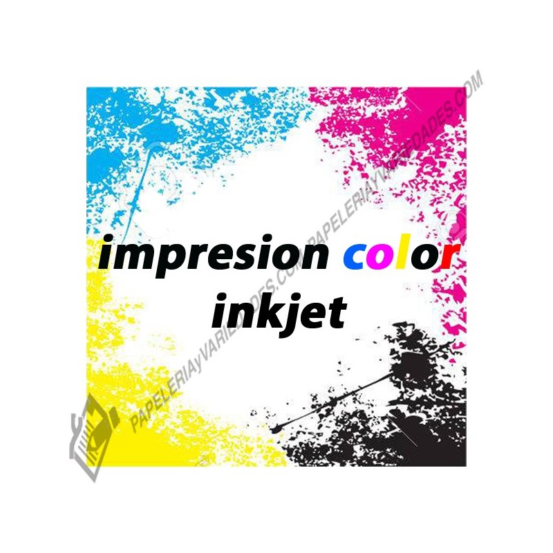Impresión color inkjet