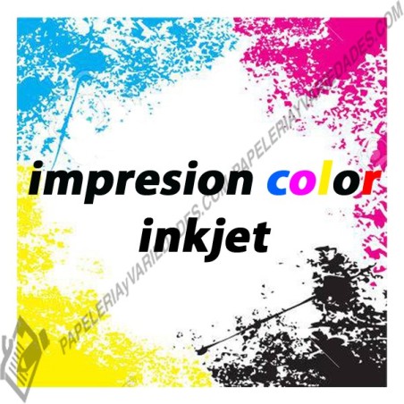 Impresión color inkjet