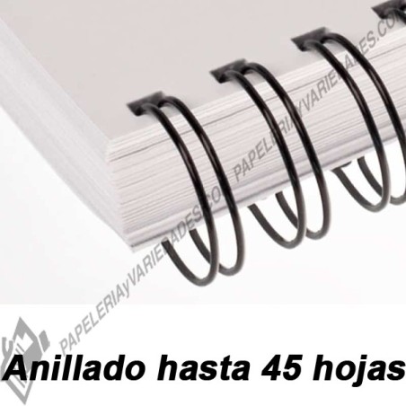 Anillado hasta 45 hojas doble O