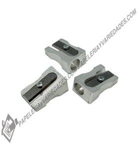 Sacapuntas metálico sencillo x unidad