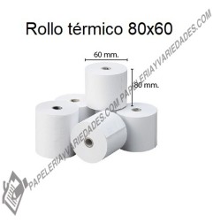 Rollo POS térmico 80x60 mm