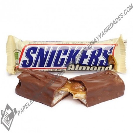 Chocolatina Snickers Almond