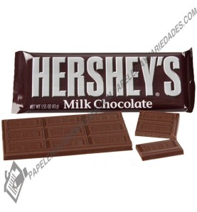 Chocolatina Hersheys milk chocolate