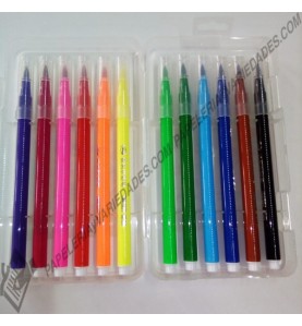 Plumones punta pincel brush pen