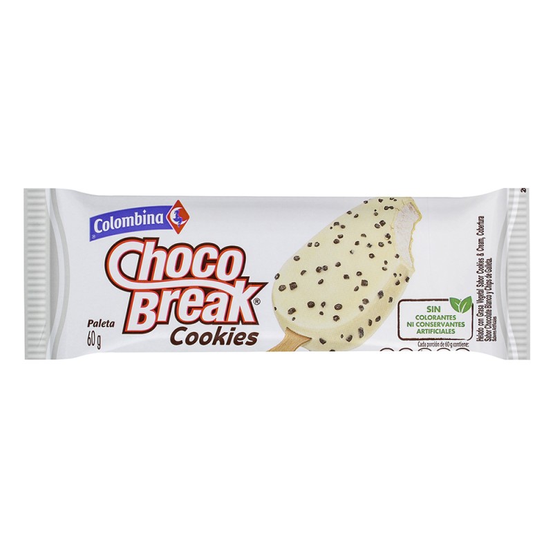 Paleta chocobreak Cookies & Cream Paleta chocobreak Cookies & Cream