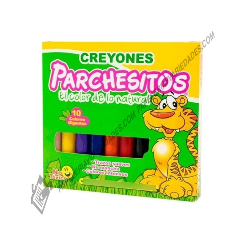 Crayones jumbo parchesitos x10