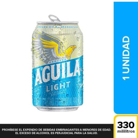 Cerveza aguila light lata 330 ml
