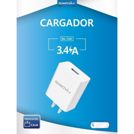 Cargador pared 3.4A USB SG126c