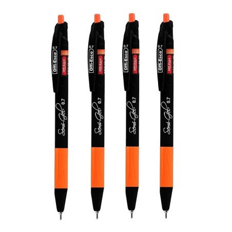 Lapicero Offi-esco retractil negro 0.7mm OE-055F