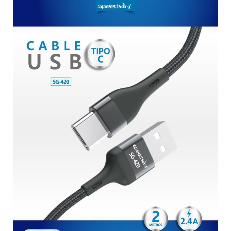 Cable cordon tipo-c 2Mts SG 420