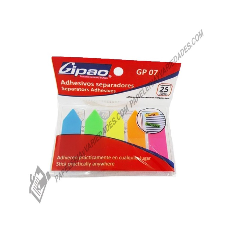 Banderitas adhesivas plásticas gipao gp07
