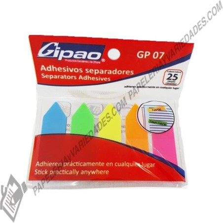 Banderitas adhesivas plasticas gipao gp07