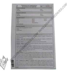 Compraventa vehiculo automotor